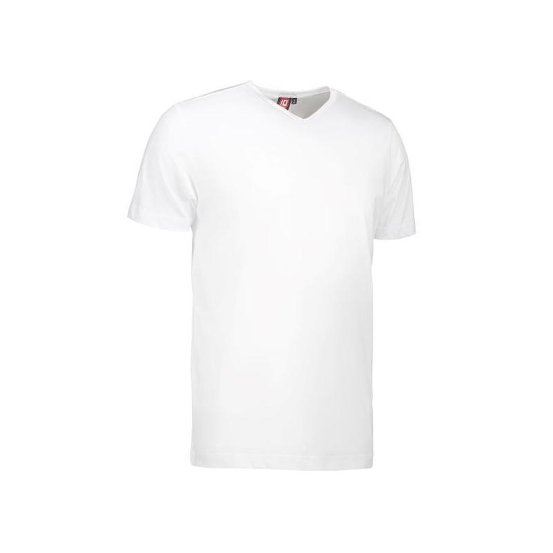 Heute im Angebot: T-TIME ® Herren T-Shirt 0514 von ID / Farbe: weiß / V-Ausschnitt / 100% BAUMWOLLE in der Region Trier