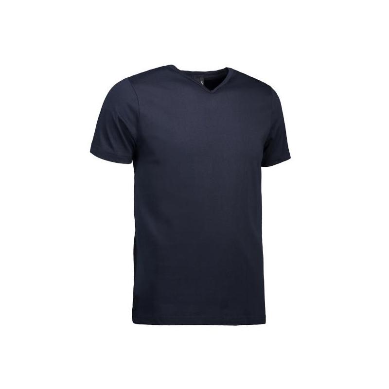 Heute im Angebot: T-TIME ® Herren T-Shirt 0514 von ID / Farbe: navy / V-Ausschnitt / 100% BAUMWOLLE in der Region Tübingen