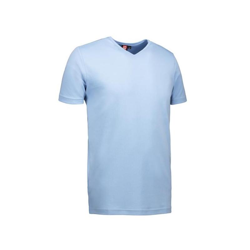 Heute im Angebot: T-TIME ® Herren T-Shirt 0514 von ID / Farbe: hellblau / V-Ausschnitt / 100% BAUMWOLLE in der Region Berlin Französisch Buchholz