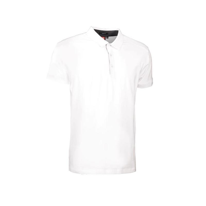 Heute im Angebot: Business Herren Poloshirt | Stretch 534 von ID / Farbe: weiß / 95% BAUMWOLLE 5% ELASTANE in der Region Zossen