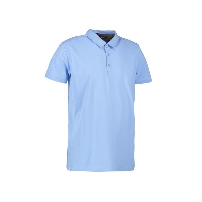 Heute im Angebot: Business Herren Poloshirt | Stretch 534 von ID / Farbe: hellblau / 95% BAUMWOLLE 5% ELASTANE in der Region Heilbronn