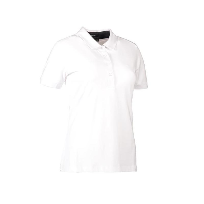 Heute im Angebot: Business Damen Poloshirt | Stretch 535 von ID / Farbe: weiß / 95% BAUMWOLLE 5% ELASTANE in der Region Berlin Frohnau
