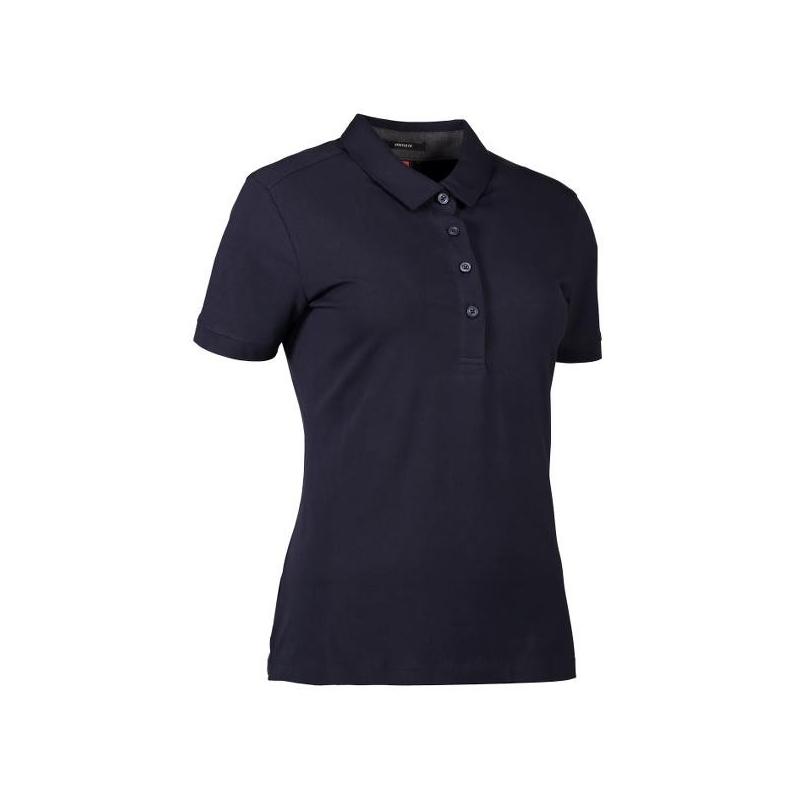 Heute im Angebot: Business Damen Poloshirt | Stretch 535 von ID / Farbe: navy / 95% BAUMWOLLE 5% ELASTANE in der Region Groß Kreutz