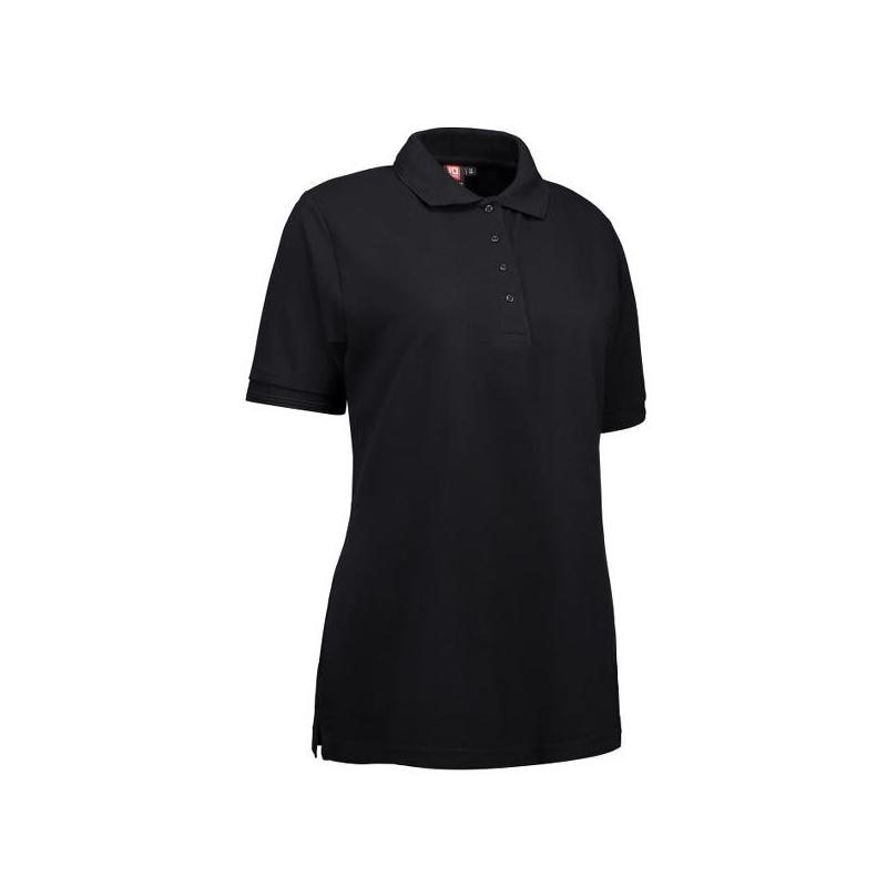 Heute im Angebot: PRO Wear Damen Poloshirt 321 von ID / Farbe: schwarz / 50% BAUMWOLLE 50% POLYESTER in der Region Wuppertal