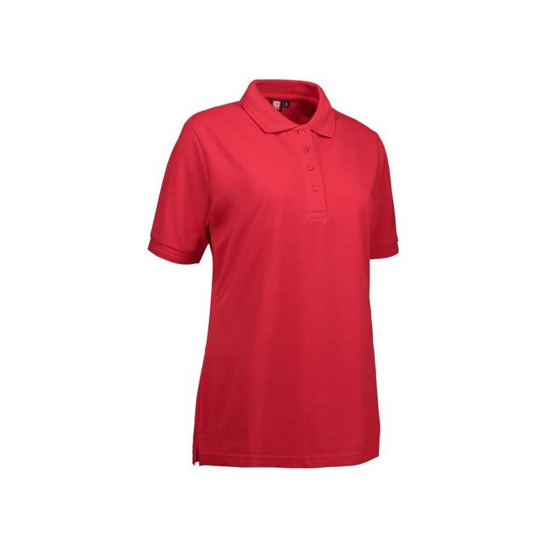 Heute im Angebot: PRO Wear Damen Poloshirt 321 von ID / Farbe: rot / 50% BAUMWOLLE 50% POLYESTER in der Region Bottrop