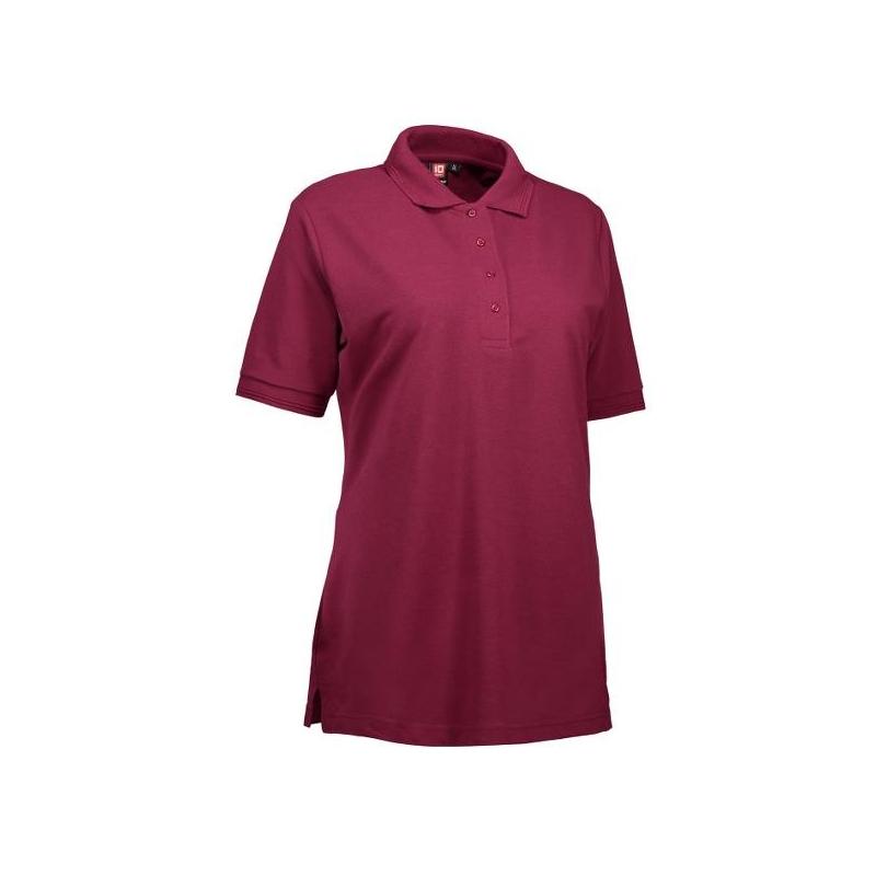 Heute im Angebot: PRO Wear Damen Poloshirt 321 von ID / Farbe: bordeaux / 50% BAUMWOLLE 50% POLYESTER in der Region Halbe