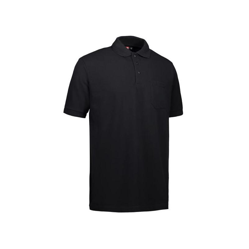 Heute im Angebot: PRO Wear Herren Poloshirt 320 von ID / Farbe: schwarz / 50% BAUMWOLLE 50% POLYESTER in der Region Berlin Plänterwald