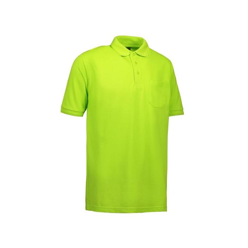 Heute im Angebot: PRO Wear Herren Poloshirt 320 von ID / Farbe: lime / 50% BAUMWOLLE 50% POLYESTER in der Region Berlin Gropiusstadt