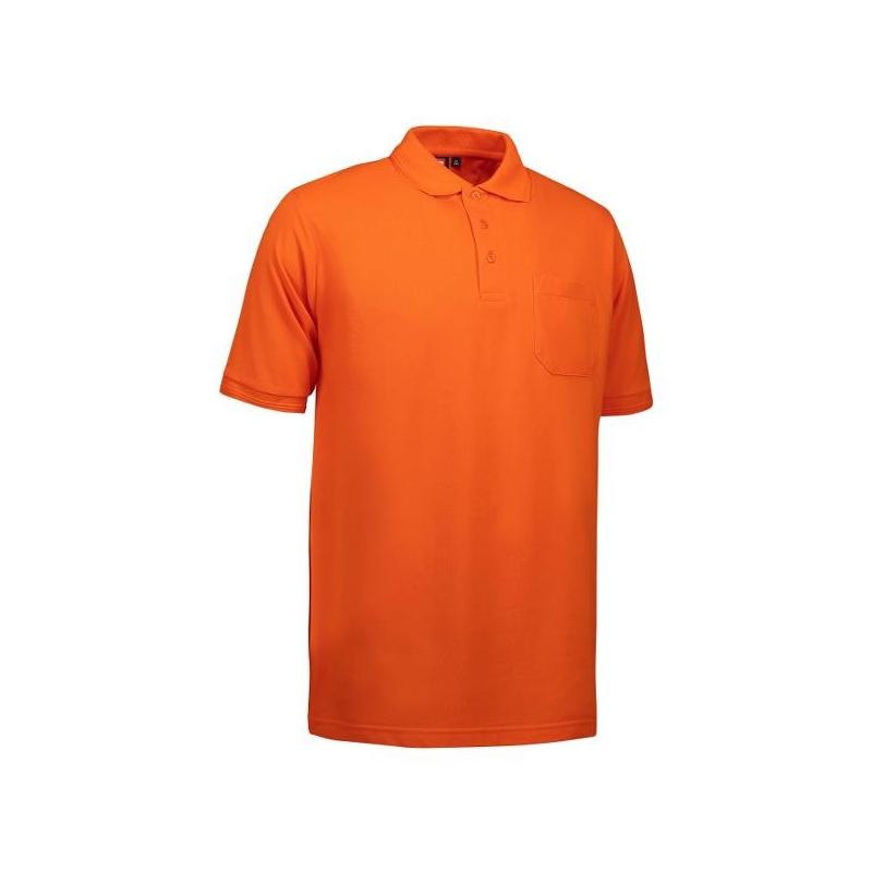 Heute im Angebot: PRO Wear Herren Poloshirt 320 von ID / Farbe: orange / 50% BAUMWOLLE 50% POLYESTER in der Region Dresden