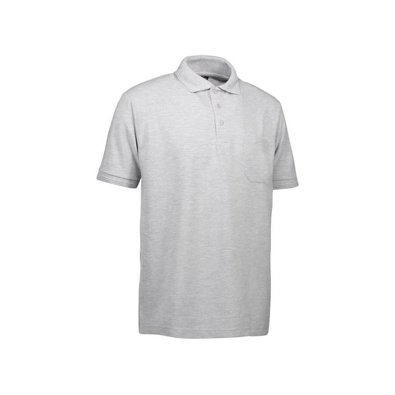 Heute im Angebot: PRO Wear Herren Poloshirt 320 von ID / Farbe: hellgrau / 50% BAUMWOLLE 50% POLYESTER in der Region Kleinmachnow