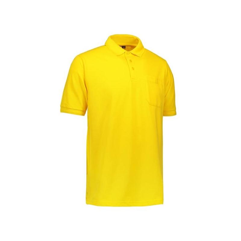 Heute im Angebot: PRO Wear Herren Poloshirt 320 von ID / Farbe: gelb / 50% BAUMWOLLE 50% POLYESTER in der Region Karlsruhe