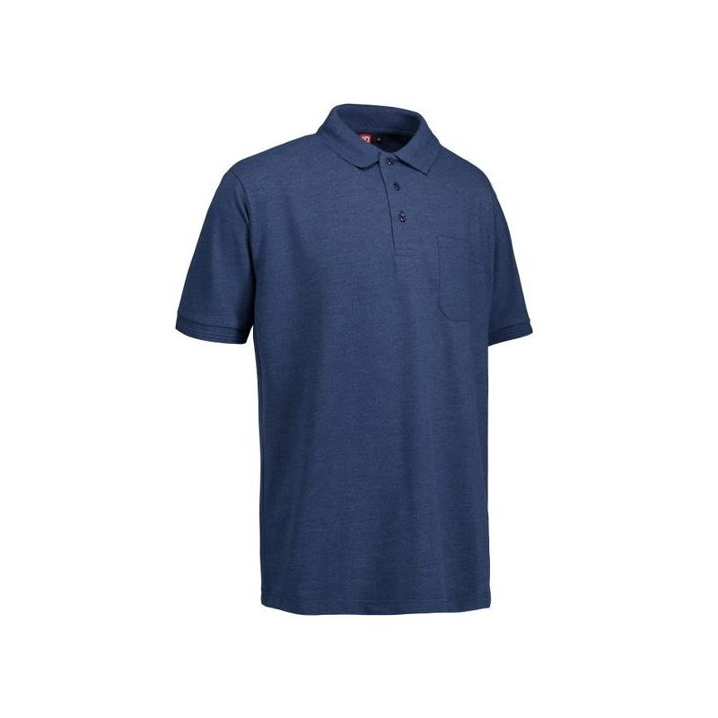 Heute im Angebot: PRO Wear Herren Poloshirt 320 von ID / Farbe: blau / 50% BAUMWOLLE 50% POLYESTER in der Region Baruth