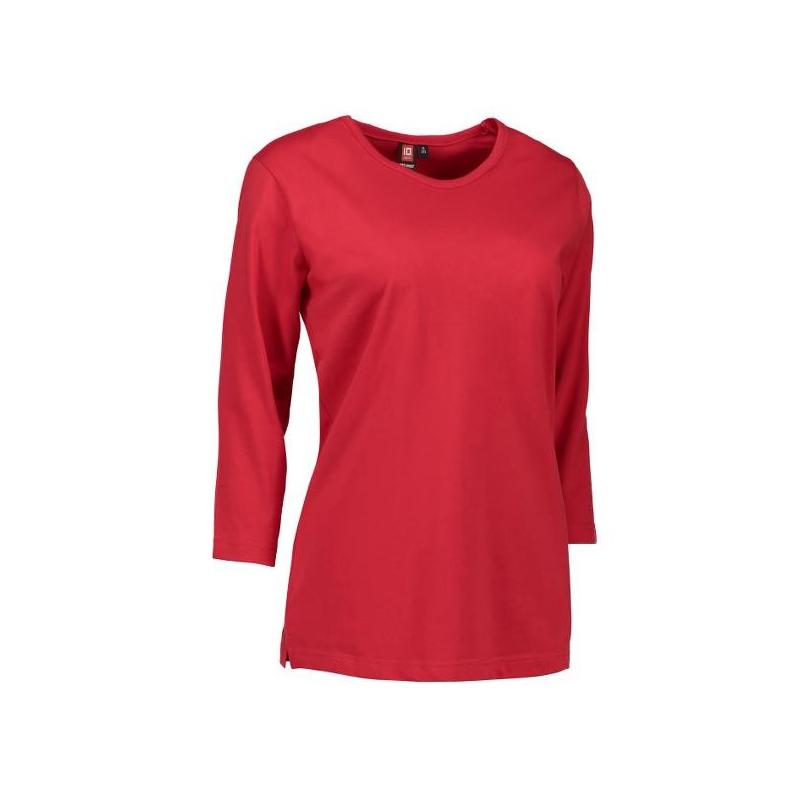 Heute im Angebot: PRO Wear Damen T-Shirt | 3/4-Arm 313 von ID / Farbe: rot / 60% BAUMWOLLE 40% POLYESTER in der Region Greifswald