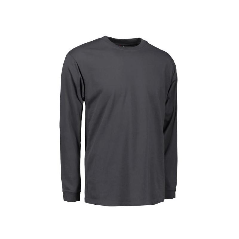 Heute im Angebot: PRO Wear Herren T-Shirt | Langarm 311 von ID / Farbe: grau / 60% BAUMWOLLE 40% POLYESTER in der Region Dessau