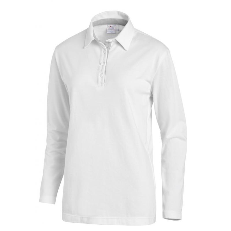 Heute im Angebot: Poloshirt 2638 von LEIBER / Farbe: weiß-silbergrau / 95 % Baumwolle 5 % Elasthan in der Region Dessau