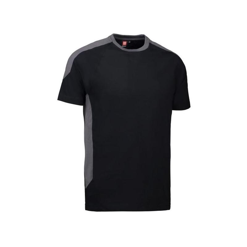 Heute im Angebot: PRO Wear T-Shirt | Kontrast 302 von ID / Farbe: schwarz / 60% BAUMWOLLE 40% POLYESTER in der Region Berlin Marienfelde