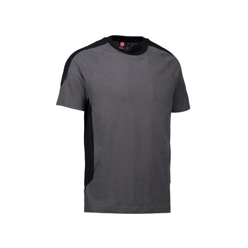 Heute im Angebot: PRO Wear T-Shirt | Kontrast 302 von ID / Farbe: grau / 60% BAUMWOLLE 40% POLYESTER in der Region Konstanz