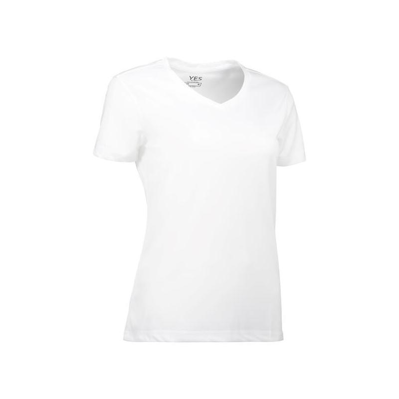 Heute im Angebot: YES Active Damen T-Shirt 2032 von ID / Farbe: weiß / 100% POLYESTER in der Region Berlin Halensee