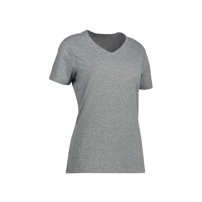 Heute im Angebot: YES Active Damen T-Shirt 2032 von ID / Farbe: grau / 100% POLYESTER in der Region Jena