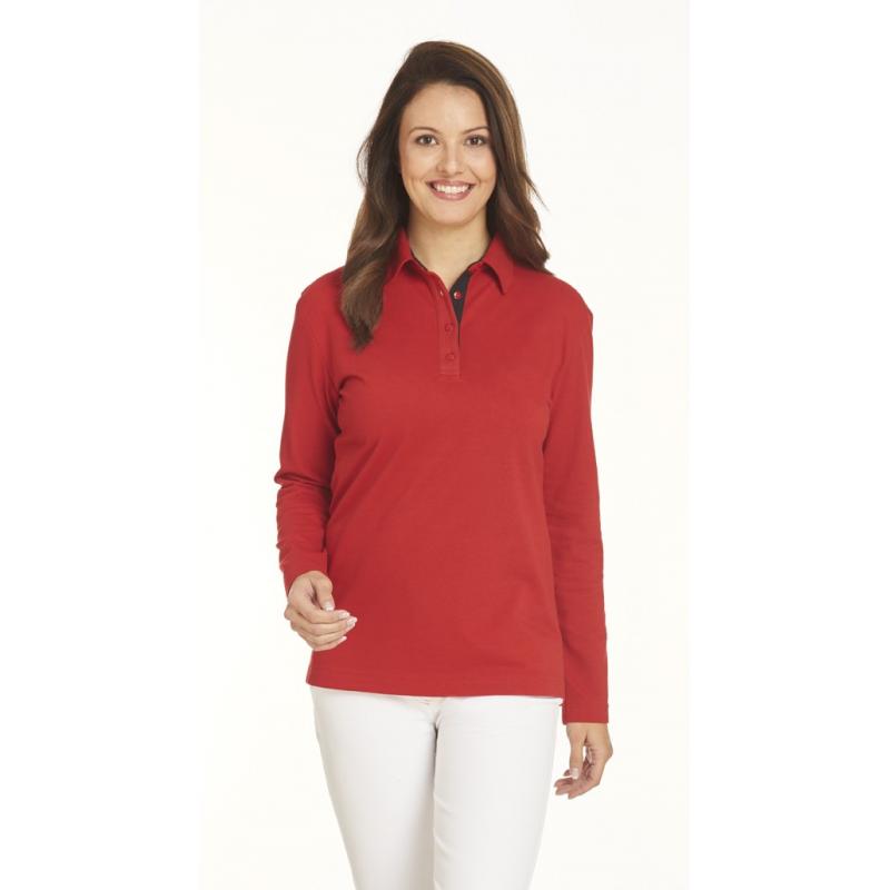 Heute im Angebot: Poloshirt 2638 von LEIBER / Farbe: rot-schwarz / 95 % Baumwolle 5 % Elasthan in der Region Herne