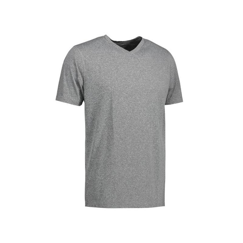 Heute im Angebot: YES Active Herren T-Shirt 2030 von ID / Farbe: grau / 100% POLYESTER in der Region Bad Sarrow