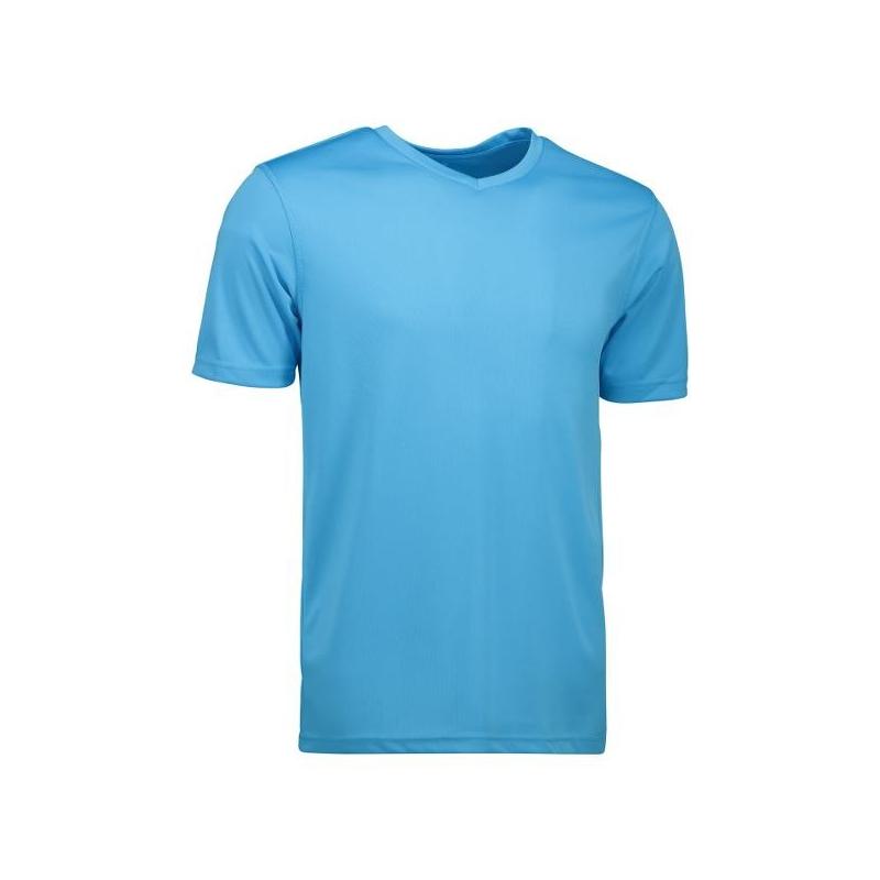 Heute im Angebot: YES Active Herren T-Shirt 2030 von ID / Farbe: cyan / 100% POLYESTER in der Region Bad Belzig