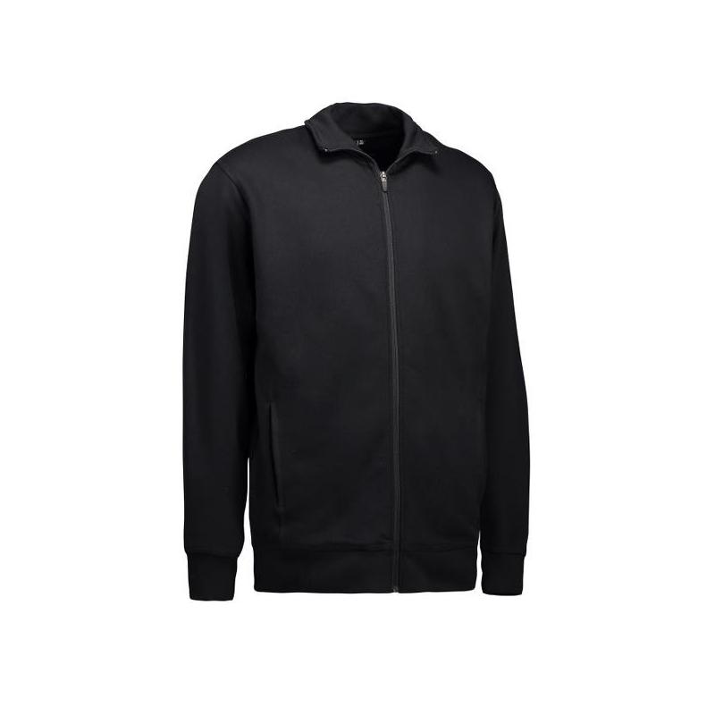 Heute im Angebot: Herren Sweatshirtjacke 622 von ID / Farbe: schwarz / 60% BAUMWOLLE 40% POLYESTER in der Region Viersen