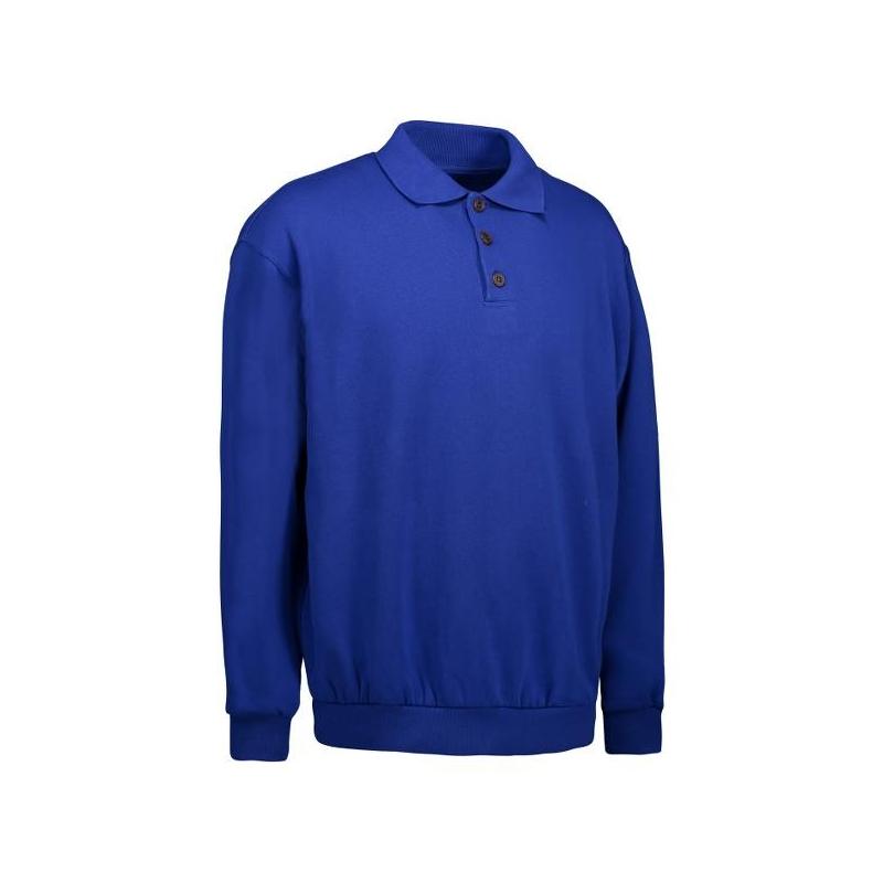 Heute im Angebot: Klassisches Herren Polo-Sweatshirt 601 von ID / Farbe: königsblau / 70% BAUMWOLLE 30% POLYESTER in der Region Berlin Fennpfuhl