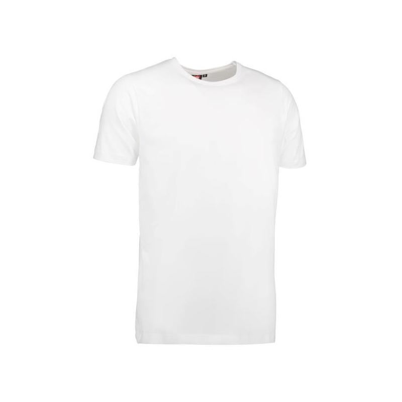 Heute im Angebot: Stretch Herren T-Shirt 594 von ID / Farbe: weiß / 92% BAUMWOLLE 8% ELASTANE in der Region Bautzen