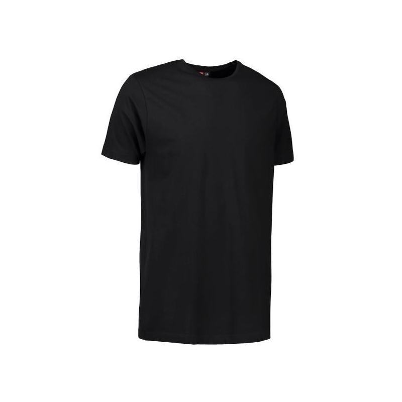 Heute im Angebot: Stretch Herren T-Shirt 594 von ID / Farbe: schwarz / 92% BAUMWOLLE 8% ELASTANE in der Region Jüterbog