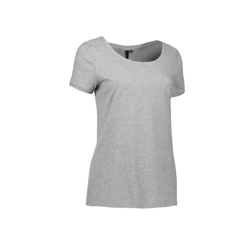 Heute im Angebot: CORE O-Neck Tee Damen T-Shirt 541 von ID / Farbe: grau / 100% BAUMWOLLE in der Region Cottbus