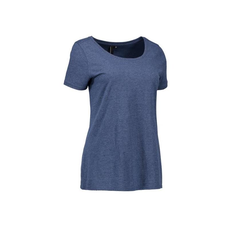 Heute im Angebot: CORE O-Neck Tee Damen T-Shirt 541 von ID / Farbe: blau / 100% BAUMWOLLE in der Region Krefeld