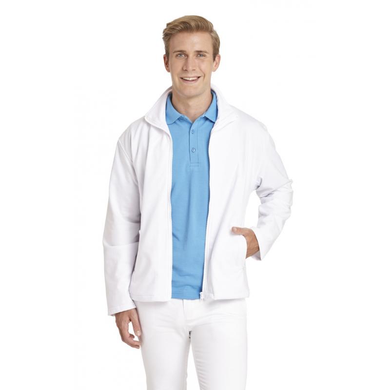 Heute im Angebot: Sweatjacke (Herren) 1095 von LEIBER / Farbe: weiß / 50 % Baumwolle 50 % Polyester in der Region Braunschweig