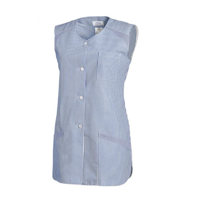 Heute im Angebot: Kasack ohne Arm 706 von LEIBER / Farbe: hellblau / 65 % Polyester 35 % Baumwolle in der Region Baruth
