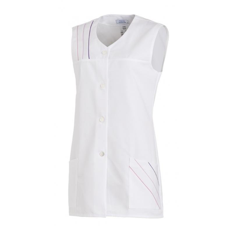 Heute im Angebot: Kasack ohne Arm 553 von LEIBER / Farbe: weiß / 65 % Polyester 35 % Baumwolle in der Region Neuss