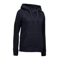 ARBEITS-HOODIE / ARBEITSPULLOVER DAMEN | CORE 637 von ID / Farbe: navy / 60% BAUMWOLLE 40% POLYESTER - | MEIN-KASACK.de 