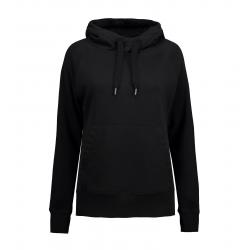 ARBEITS-HOODIE / ARBEITSPULLOVER DAMEN | CORE 637 von ID / Farbe: schwarz / 60% BAUMWOLLE 40% POLYESTER - | MEIN-KASACK.