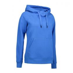 ARBEITS-HOODIE / ARBEITSPULLOVER DAMEN | CORE 637 von ID / Farbe: azur / 60% BAUMWOLLE 40% POLYESTER - | MEIN-KASACK.de 