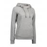 ARBEITS-HOODIE / ARBEITSPULLOVER DAMEN | CORE 637 von ID / Farbe: grau / 60% BAUMWOLLE 40% POLYESTER - | MEIN-KASACK.de 