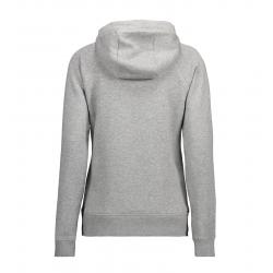 ARBEITS-HOODIE / ARBEITSPULLOVER DAMEN | CORE 637 von ID / Farbe: grau / 60% BAUMWOLLE 40% POLYESTER - | MEIN-KASACK.de 