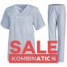 SALE - Kombination aus KASACK 769 und  SCHLUPFHOSE 780 von LEIBER / Farbe: HELLBLAU - | MEIN-KASACK.de | kasack | kasack