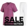 SALE - Kombination aus KASACK 769 und  SCHLUPFHOSE 780 von LEIBER / Farbe: BROMBEERE - WEIß - | MEIN-KASACK.de | kasack 