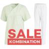 SALE - Kombination aus KASACK 769 und  SCHLUPFHOSE 780 von LEIBER / Farbe: MINT - WEIß - | MEIN-KASACK.de | kasack | kas