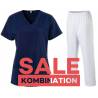 SALE - Kombination aus KASACK 280 - X-TOP und  SCHLUPFHOSE 330 von EXNER / Farbe: NAVY - WEIß - | MEIN-KASACK.de | kasac