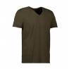 ARBEITS-T-SHIRT HERREN | CORE V-Neck Tee 542 von ID / Farbe: oliv / 90% BAUMWOLLE 10% VISKOSE - | MEIN-KASACK.de | kasac