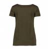 ARBEITS-T-SHIRT DAMEN | CORE V-Neck Tee 543 von ID / Farbe: oliv / 90% BAUMWOLLE 10% VISKOSE - | MEIN-KASACK.de | kasack