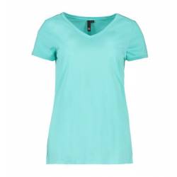 ARBEITS-T-SHIRT DAMEN | CORE V-Neck Tee 543 von ID / Farbe: mint / 90% BAUMWOLLE 10% VISKOSE - | MEIN-KASACK.de | kasack