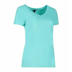 ARBEITS-T-SHIRT DAMEN | CORE V-Neck Tee 543 von ID / Farbe: mint / 90% BAUMWOLLE 10% VISKOSE - | MEIN-KASACK.de | kasack