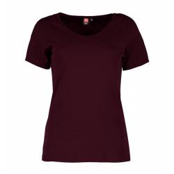 ARBEITS-T-SHIRT DAMEN | Interlock 506 von ID / Farbe: bordeaux / 100% BAUMWOLLE - | MEIN-KASACK.de | kasack | kasacks | 