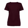 ARBEITS-T-SHIRT DAMEN | Interlock 506 von ID / Farbe: bordeaux / 100% BAUMWOLLE - | MEIN-KASACK.de | kasack | kasacks | 